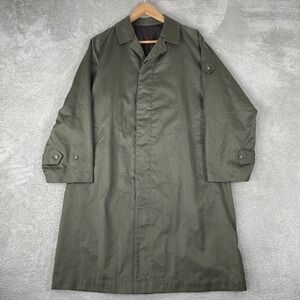 Vintage Dial Tokyo Trench Coat Mens Large Olive Green Made Japan 70s Mod
